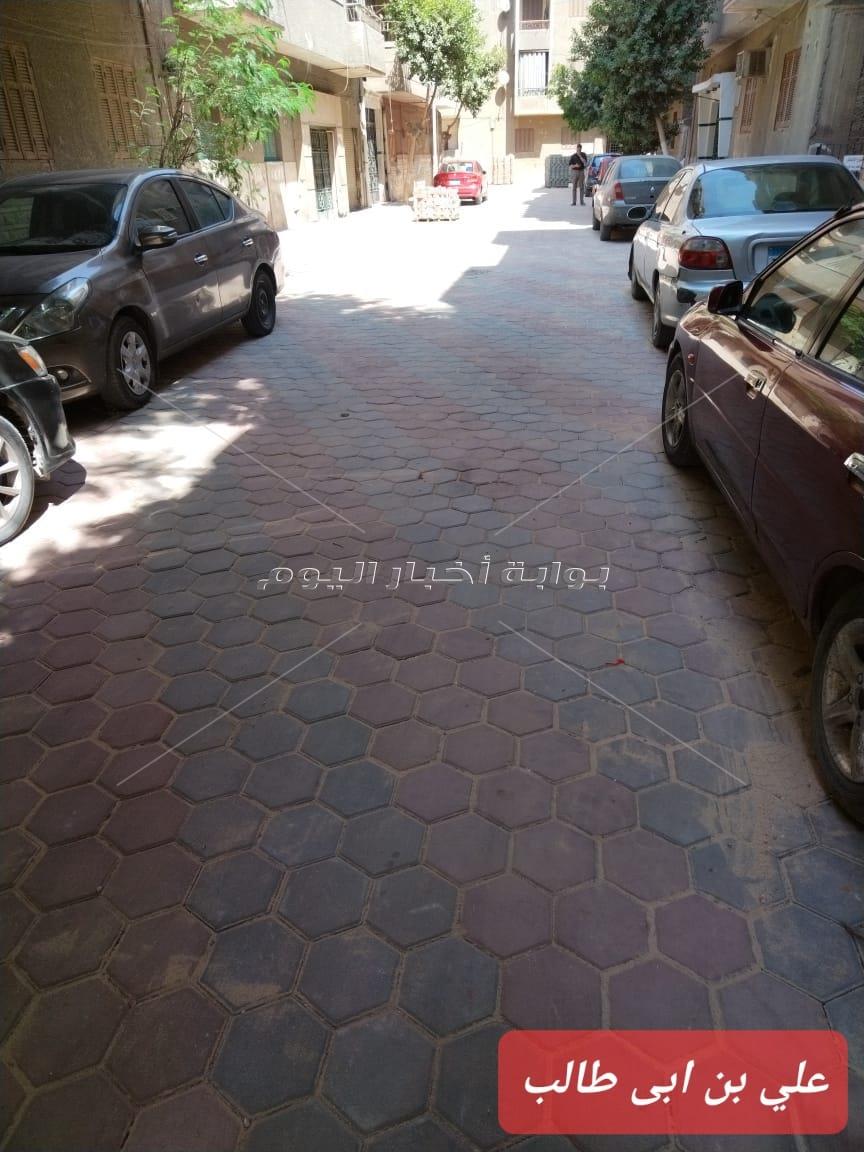 جانب من اعمال التطوير بمحافظة الجيزة 