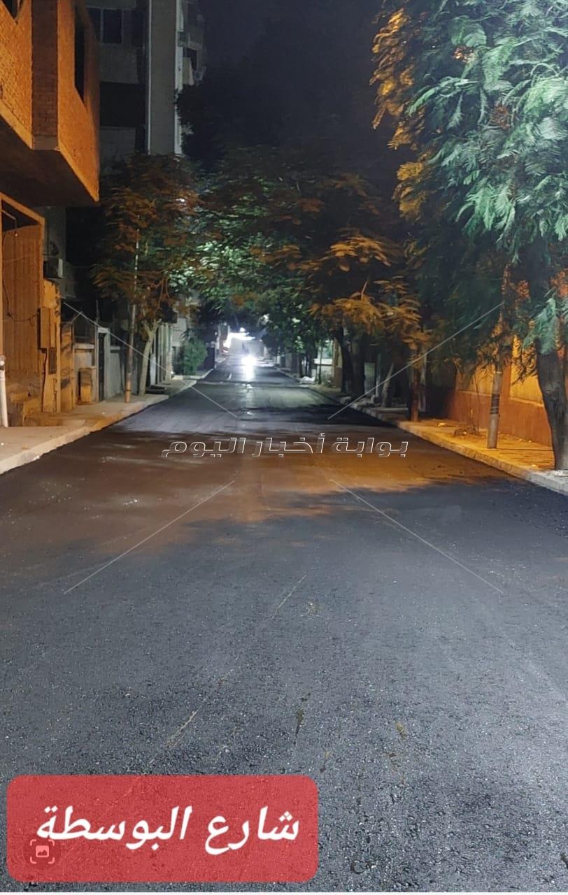جانب من اعمال التطوير بمحافظة الجيزة 