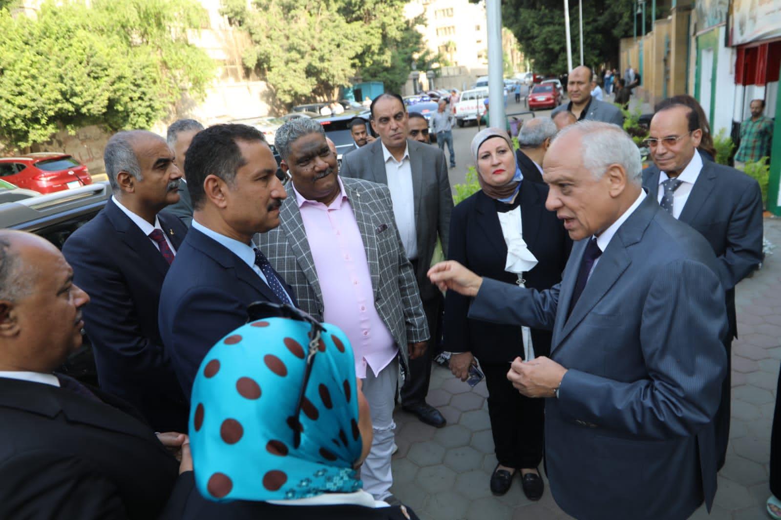 اللواء أحمد راشد محافظ الجيزة جولة تفقدية صباح اليوم