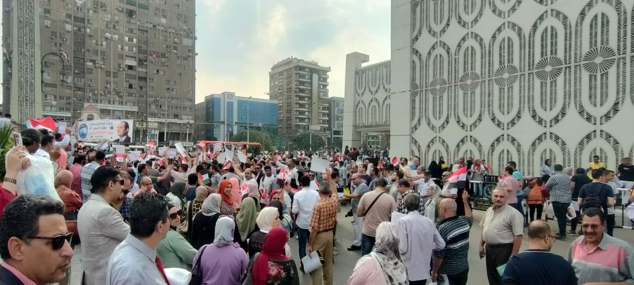 وقفة احتجاجية ضد العدوان الإسرائيلي علي غزة