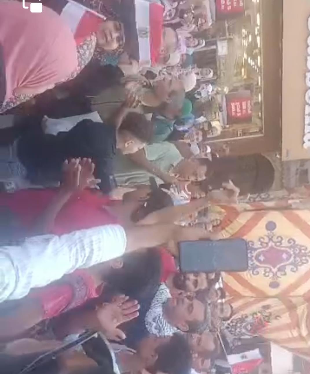  حاشدة بالمنوفية لتأييد خطاب الرئيس ونصرة غزة