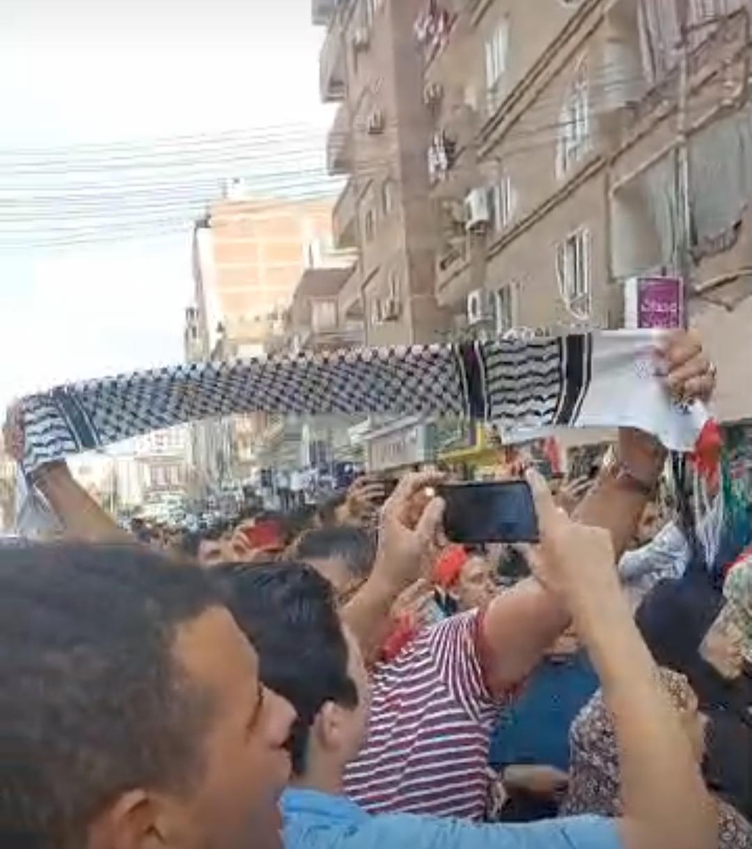  حاشدة بالمنوفية لتأييد خطاب الرئيس ونصرة غزة
