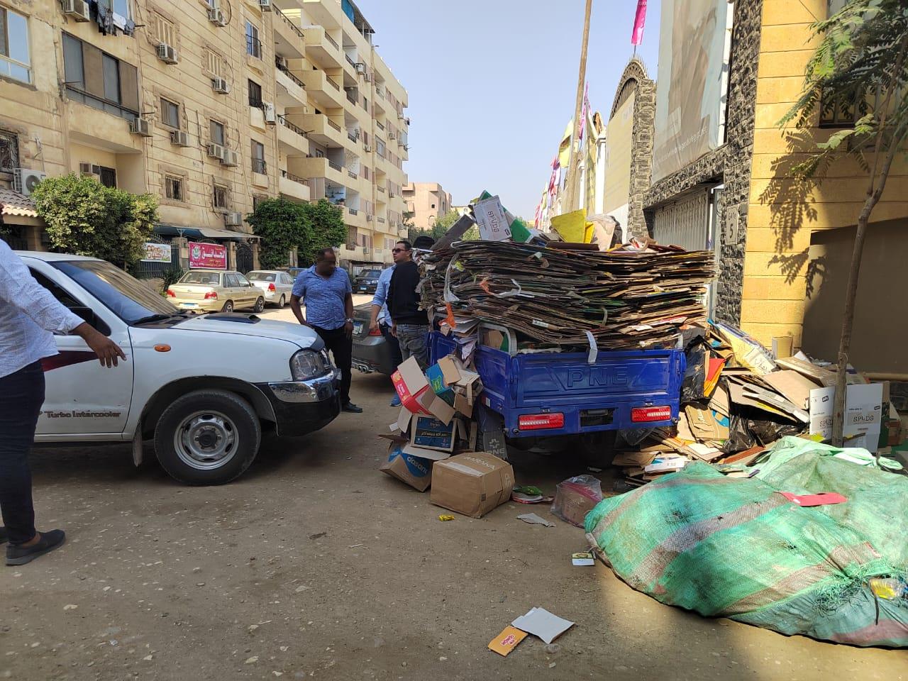جانب من حملات ازالة الاشغالات