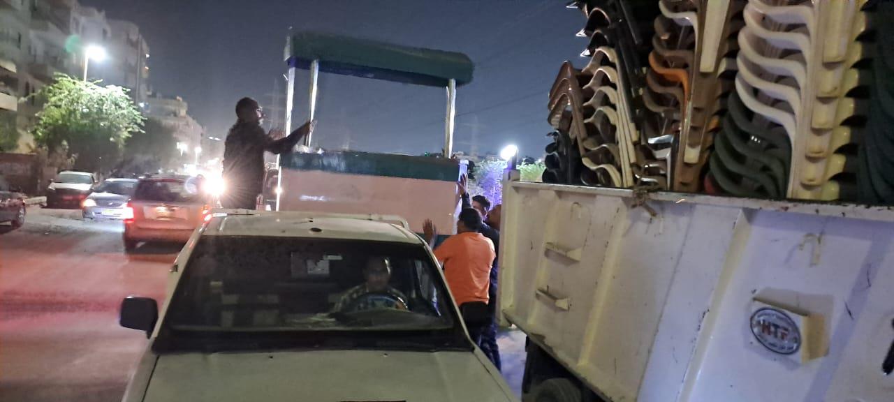 جانب من حملات ازالة الاشغالات