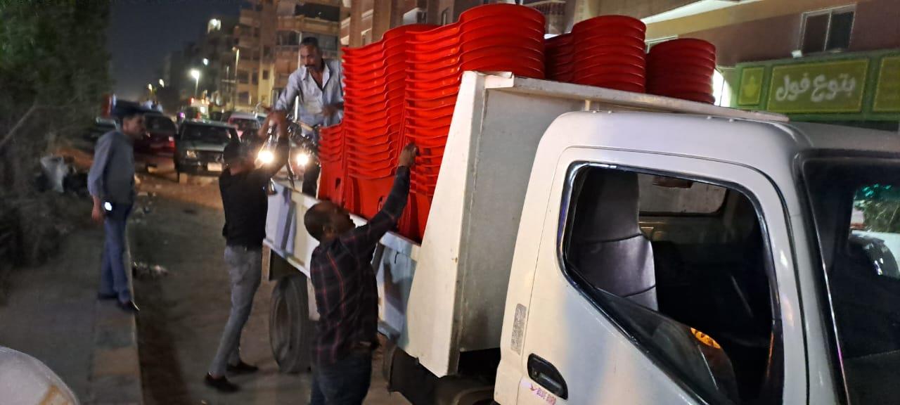 جانب من حملات ازالة الاشغالات
