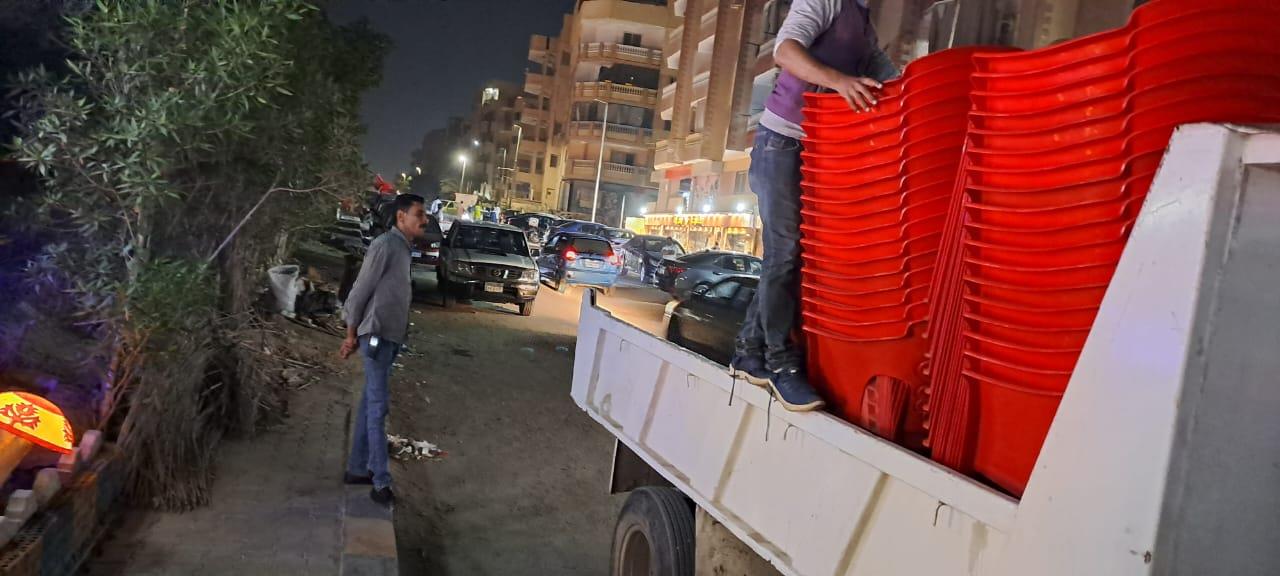 جانب من حملات ازالة الاشغالات