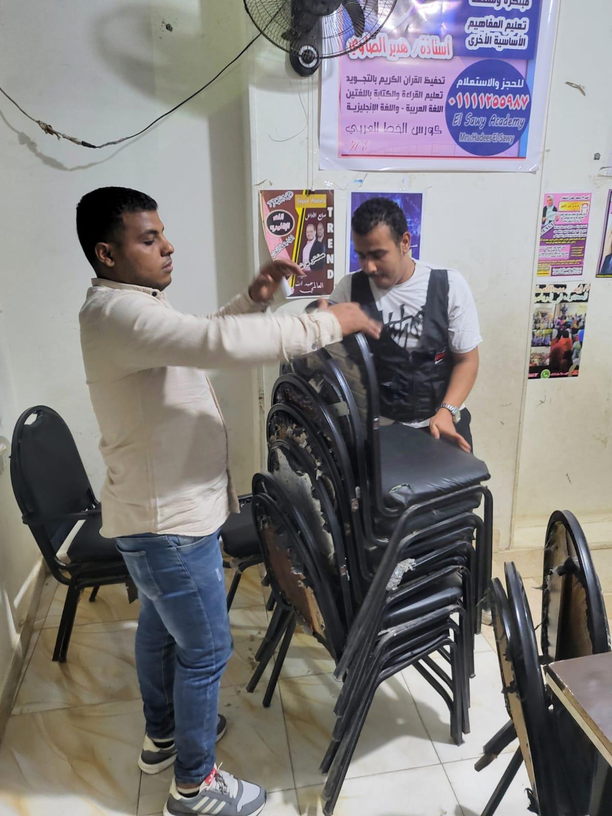 جانب من حملات ازالة الاشغالات