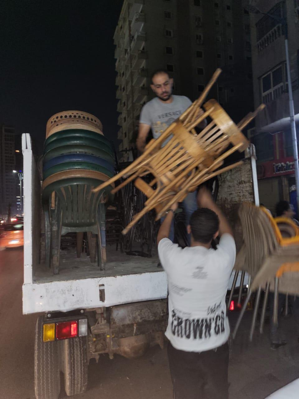 جانب من حملات ازالة الاشغالات