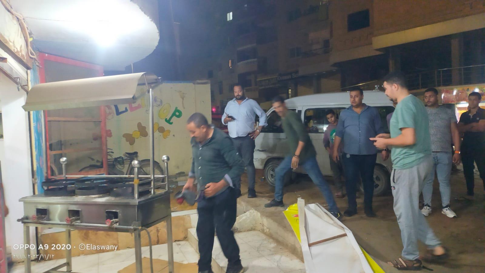 جانب من حملات ازالة الاشغالات
