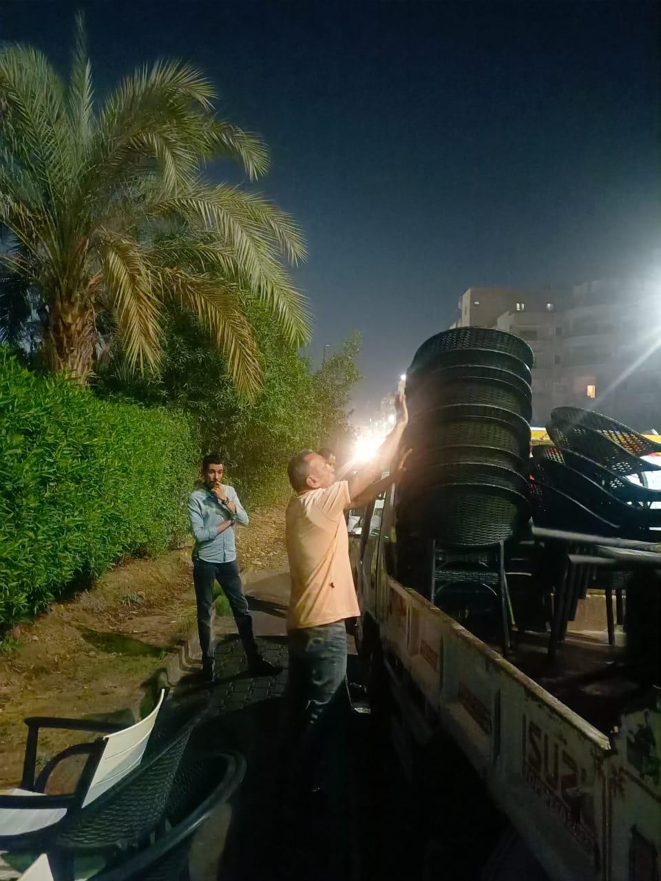 جانب من حملات ازالة الاشغالات