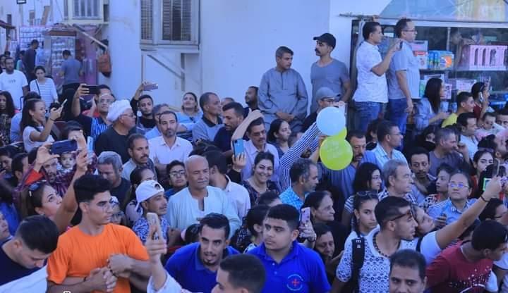 الالاف يحضرون ختام احتفالات مولد القديس الشهيد مار جرجس بالرزيقات غرب الاقصر