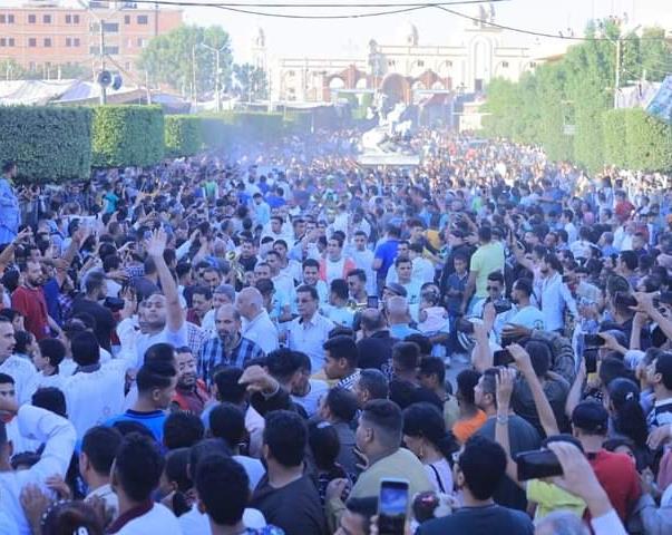 الالاف يحضرون ختام احتفالات مولد القديس الشهيد مار جرجس بالرزيقات غرب الاقصر