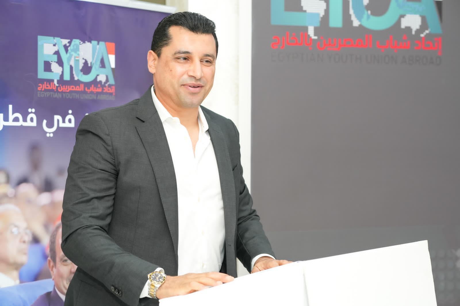 الرياضيين المصريين بقطر : السيسي أولي اهتمام غير مسبوق بالشباب ونقف خلفه في انتخابات الرئاسة ‎