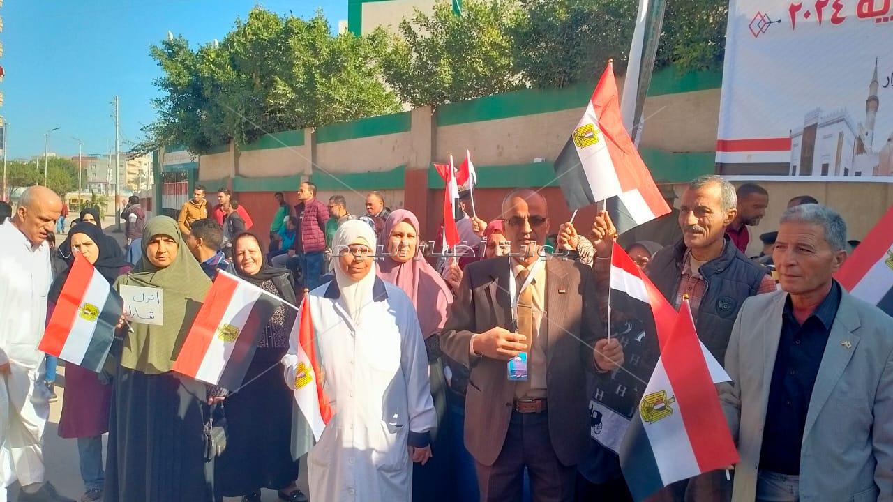 إقبال جماهيري حاشد على لجان البحيرة في أول أيام مارثون الإنتخابات الرئاسية
