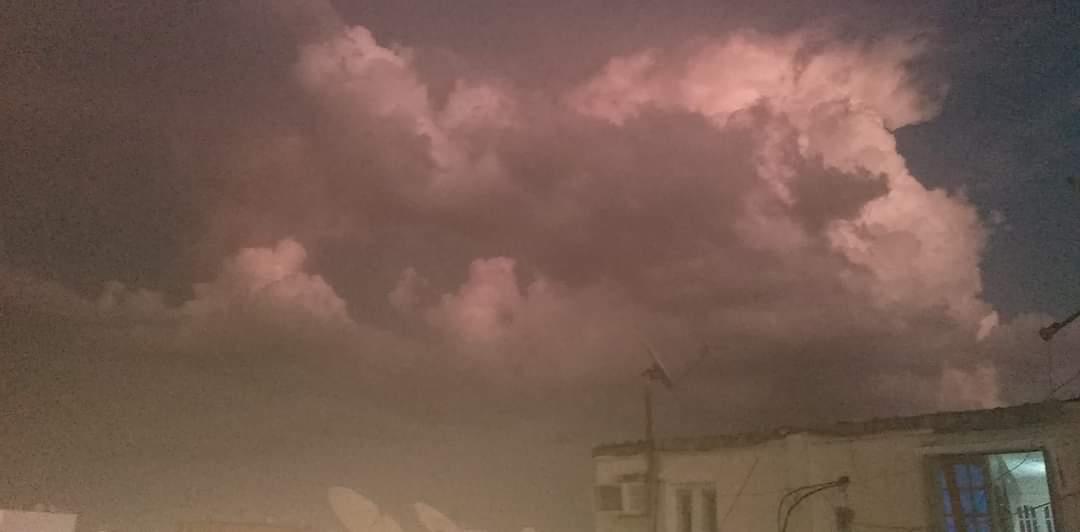 سحب و أمطار رعدية على مدينة نصر  و الفيوم و بنى سويف..صور 