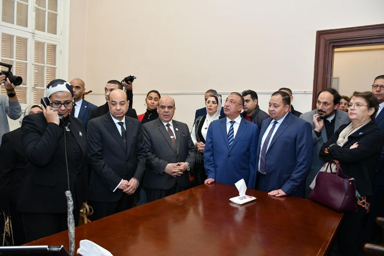 جانب من الافتتاح بحضور وزير العدل 