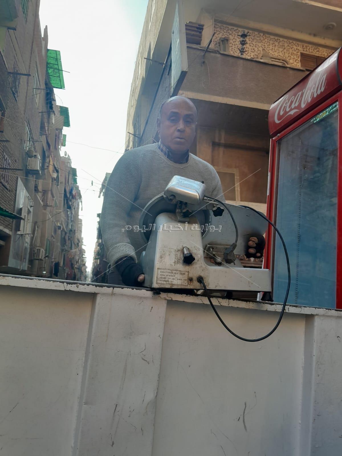 جانب من الحملات ازالة الاشغالات ببولاق الدكرور