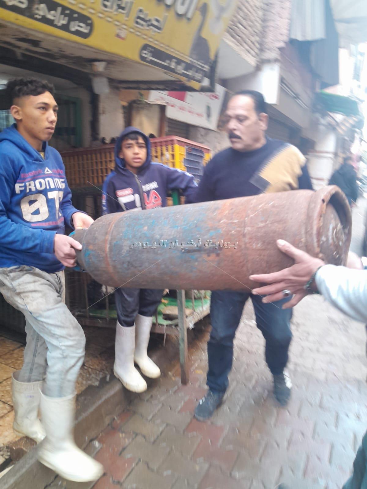 جانب من الحملات ازالة الاشغالات ببولاق الدكرور