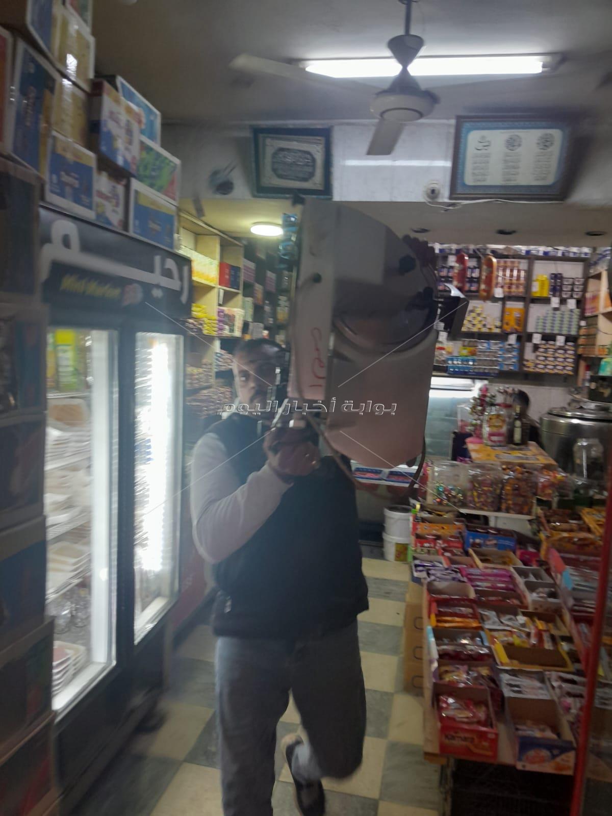جانب من الحملات ازالة الاشغالات ببولاق الدكرور