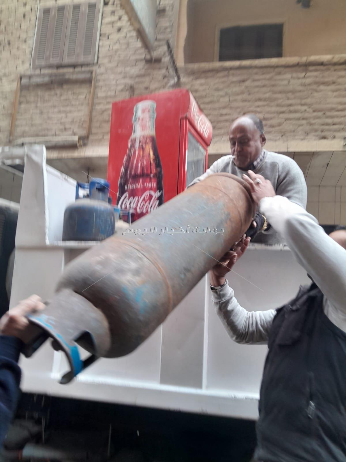 جانب من الحملات ازالة الاشغالات ببولاق الدكرور