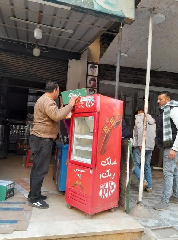 جانب من حملات ازالة الاشغالات ببولاق الدكرور