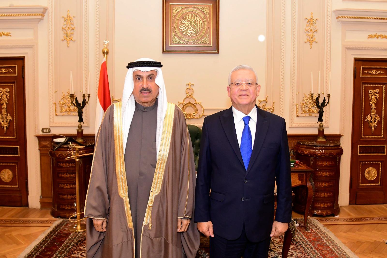 المستشار الدكتور حنفي جبالي يستقبل رئيس المجلس الوطني الاتحادي الإماراتي*‎