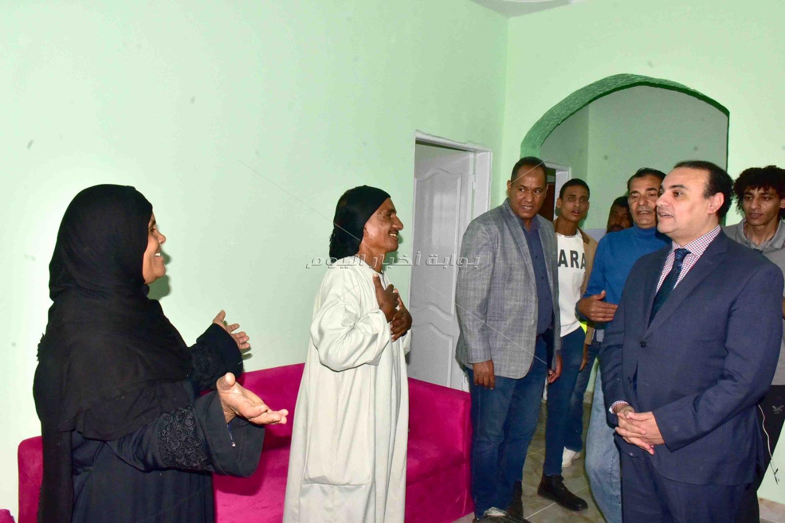 افتتاح أعمال إعادة إعمار عدد من منازل قرية نجع الجسور