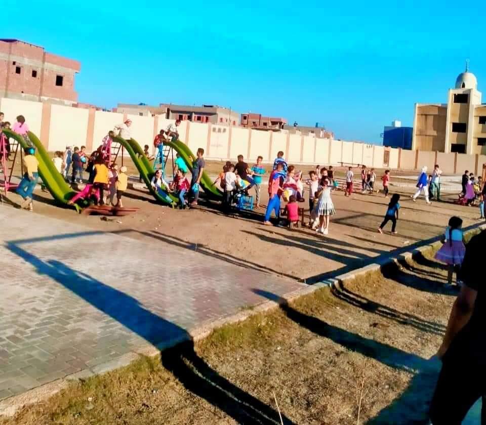 استمتاع الاطفال بالعيد داخل مراكز الشباب بكفر الشيخ