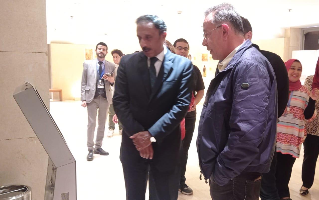 المتحف القومي للحضارة المصرية يحتفل بعيد العمال 	