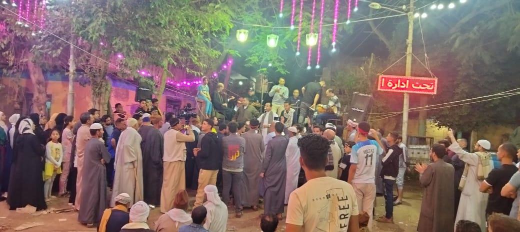 بعد غيابه خمس سنوات  أهالى قرية شنواى يحتفلون بمولد سيدى خالد بن الوليد وسيدى محمد العراقي