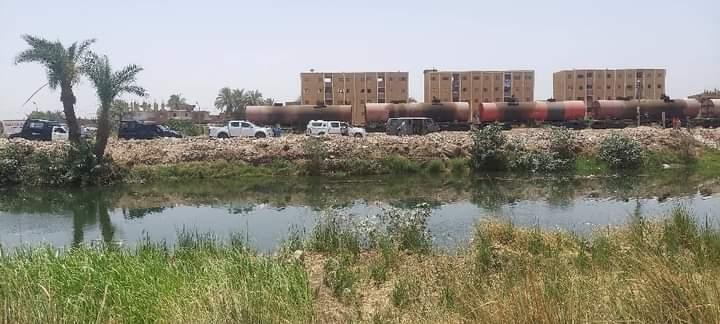 عودة حركة القطارات بعد توقفها بسبب حريق  عربة بترول بسوهاج 