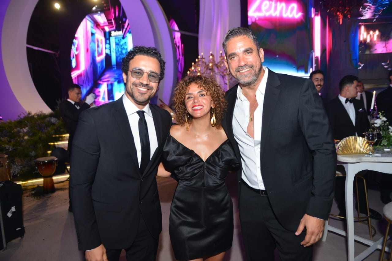 عمرو دياب و نجوم الفن والمشاهير في حفل زفاف ابنة محمد السعدي