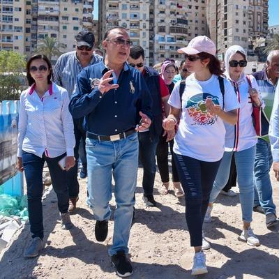 اللواء محمد الشريف محافظ الإسكندرية خلال الفاعلية 