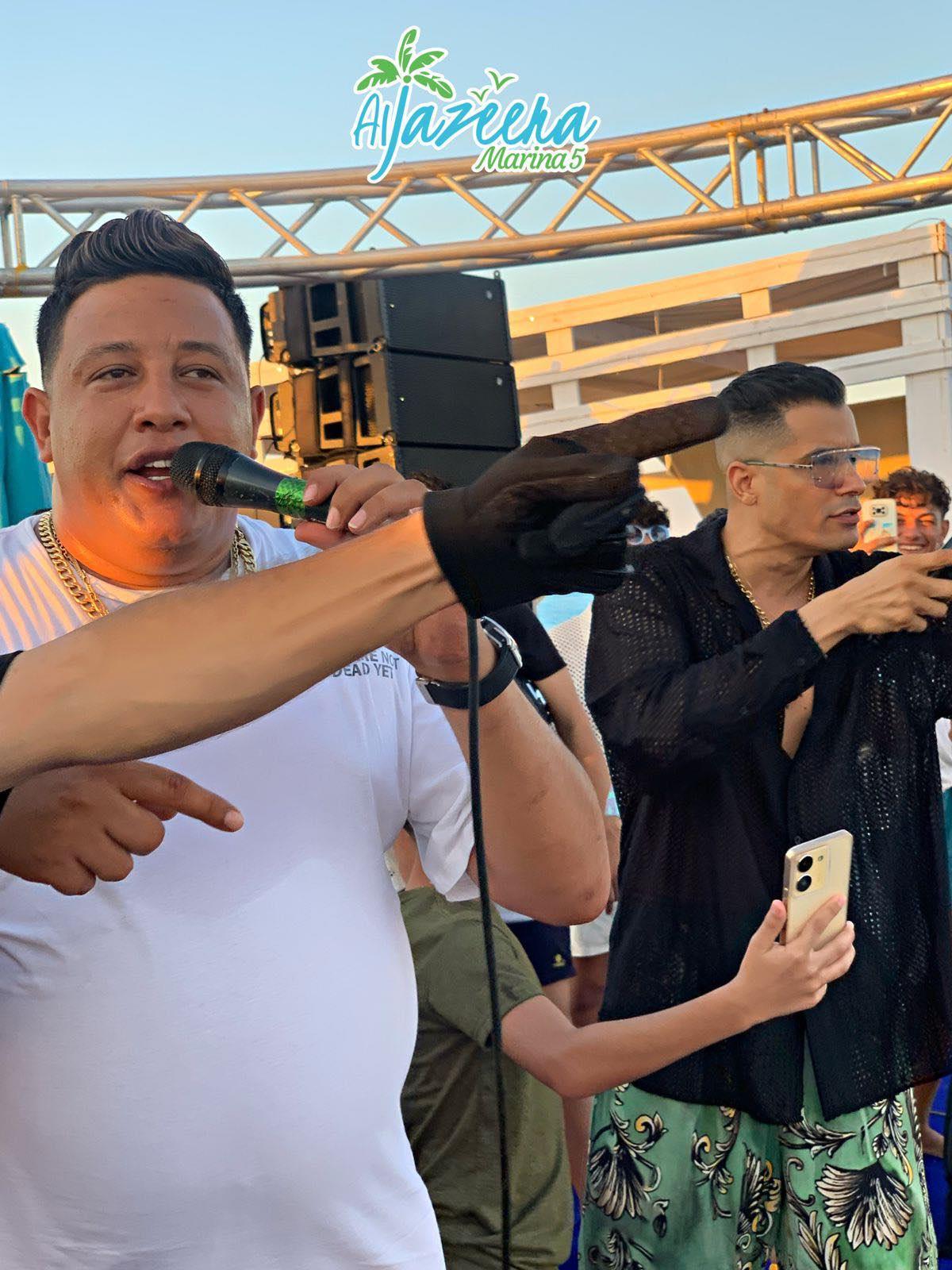 عمر كمال وحمو بيكا وحسن شاكوش في حفلة الجزيرة بالساحل الشمالي