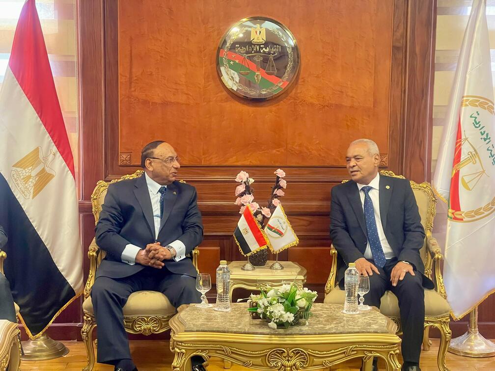 رئيس هيئة النيابة الإدارية يلتقي رئيس هيئة قضايا الدولة