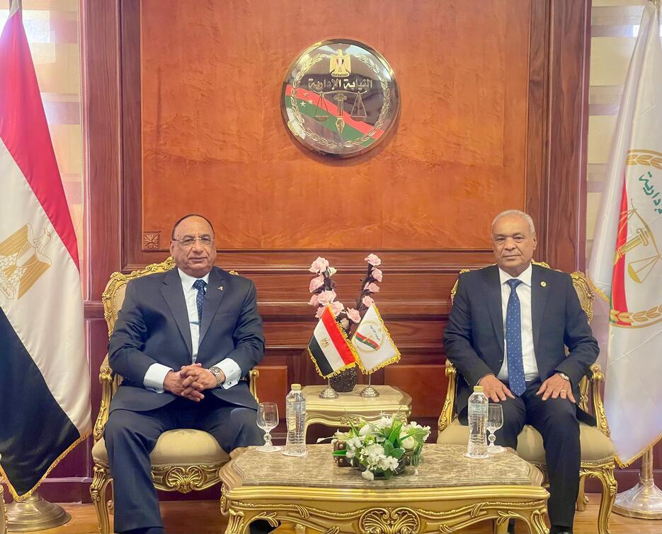 رئيس هيئة النيابة الإدارية يلتقي رئيس هيئة قضايا الدولة