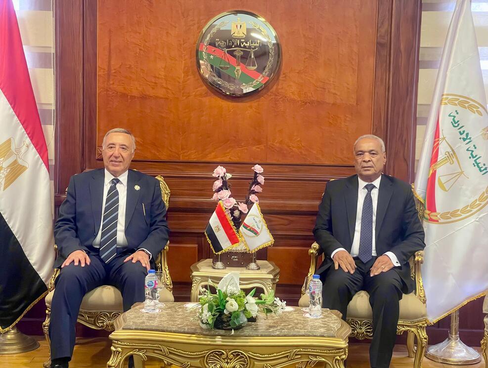 رئيس هيئة النيابة الإدارية يستقبل رئيس المحكمة الدستورية العليا