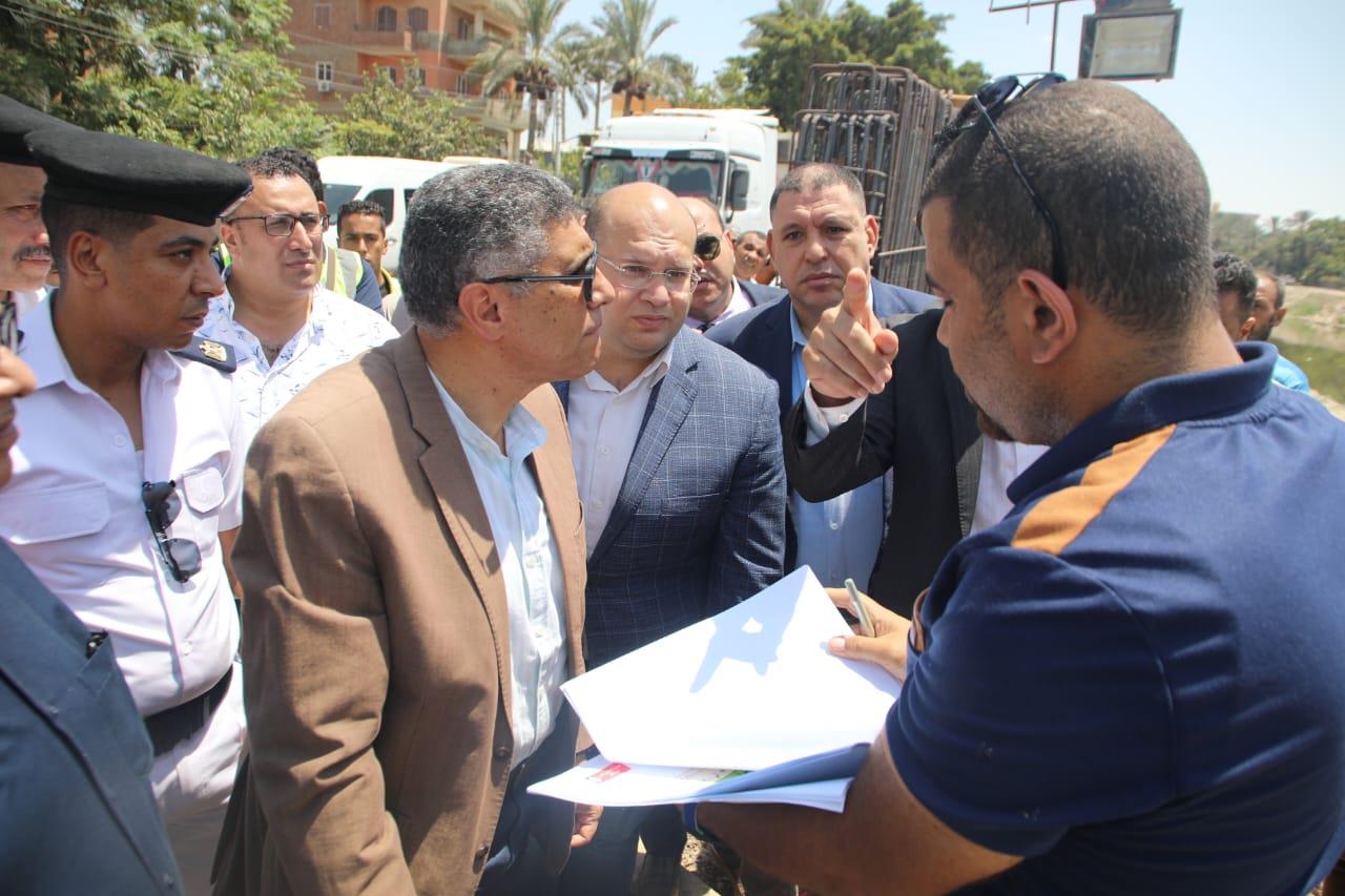 جولة محافظ الجيزة لمتابعة المشروعات الجارية