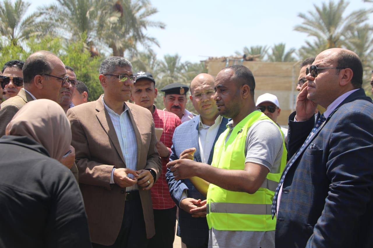 جولة محافظ الجيزة لمتابعة المشروعات الجارية