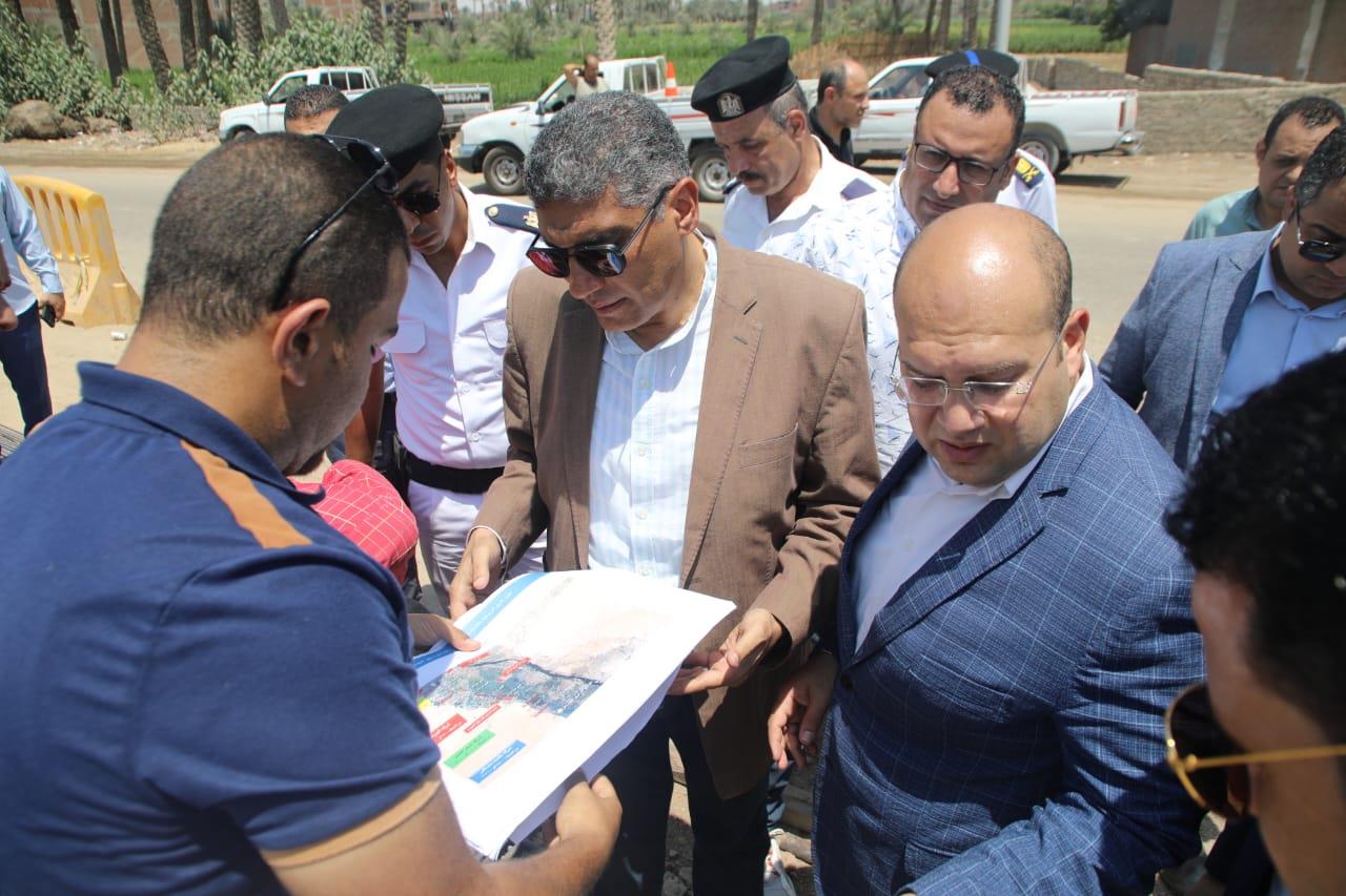 جولة محافظ الجيزة لمتابعة المشروعات الجارية