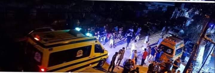 الصور الأولى لانهيار منزل من خمسة طوابق بالمحلة الكبرى 