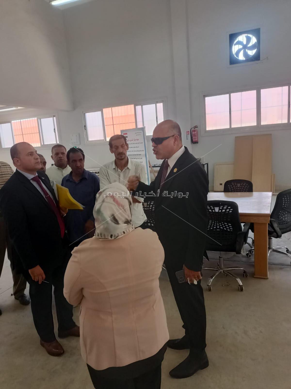 زيارة وزير العمل لمراكز التدريب المهني التابعة للوزارة في بالسويس ‎