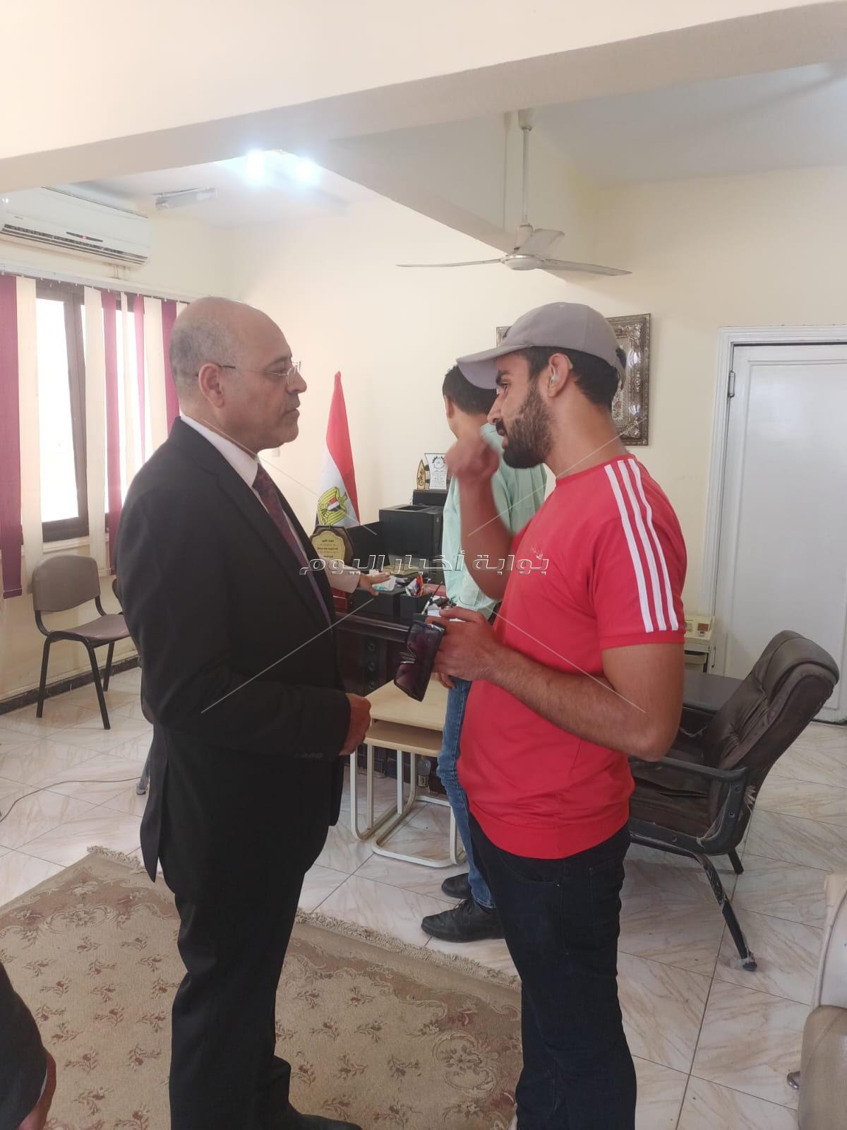زيارة وزير العمل لمراكز التدريب المهني التابعة للوزارة في بالسويس ‎
