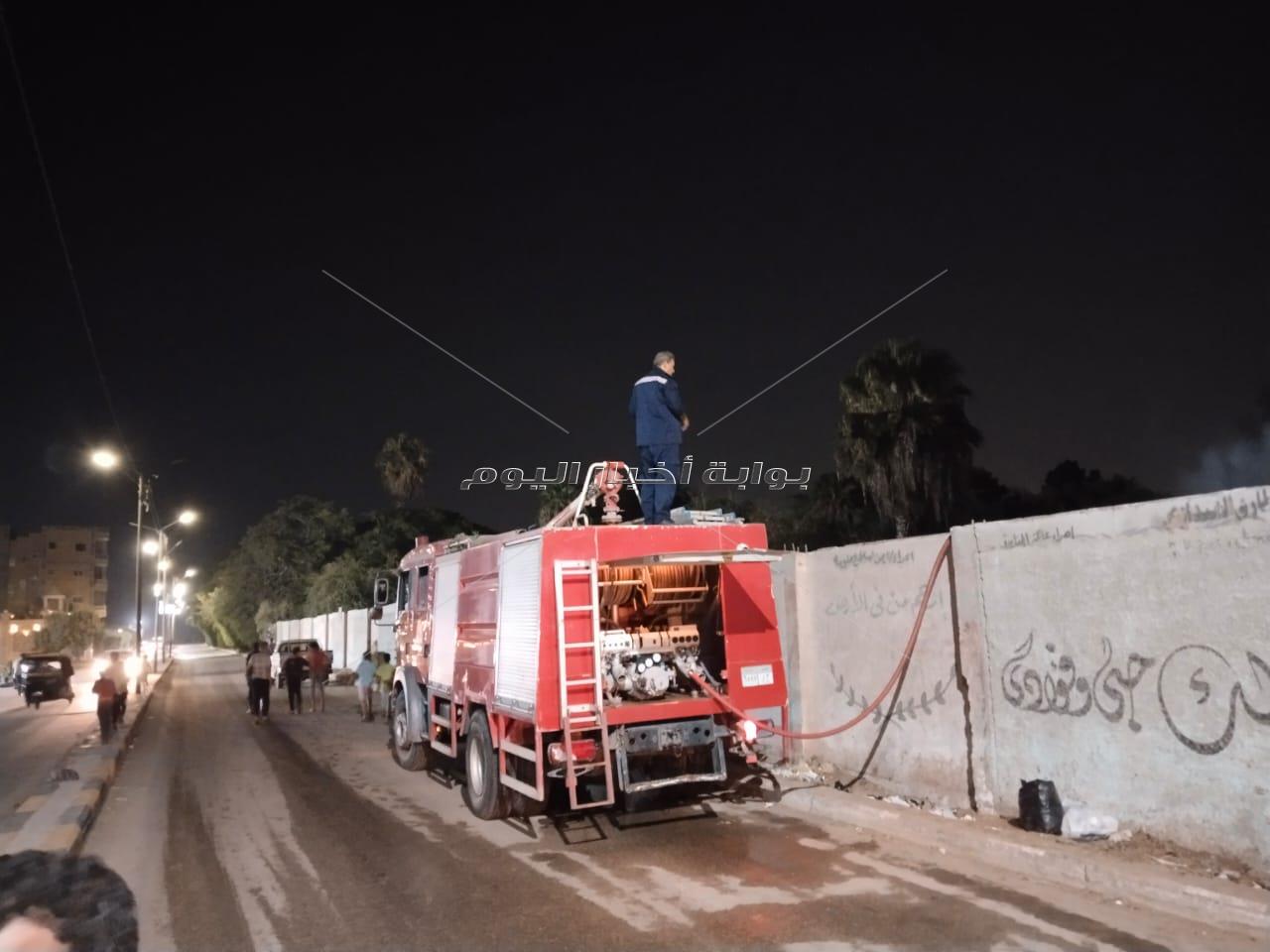 سبب نشوب حريق داخل «مشتل البراجيل» بأوسيم