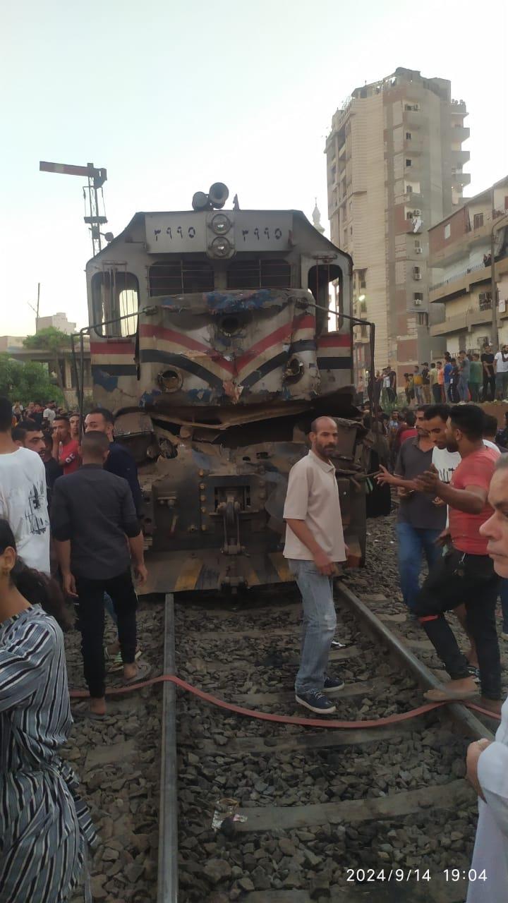 تصادم قطارين بالشرقية