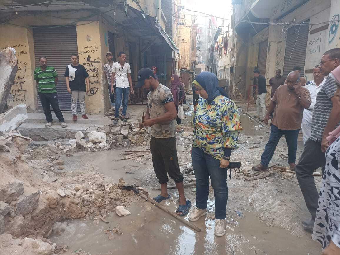 المنزل المنهار في منطقة الورديان