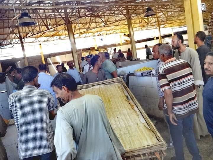حمله مكبره لرفع الإشغالات وإزالة  التشوهات البصرية داخل نطاق اسواق الاقصر