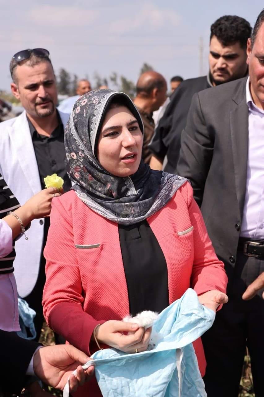 نائب محافظ دمياط تشهد إفتتاح موسم جنى القطن الحيوي بالمرابعين مركز كفر سعد 