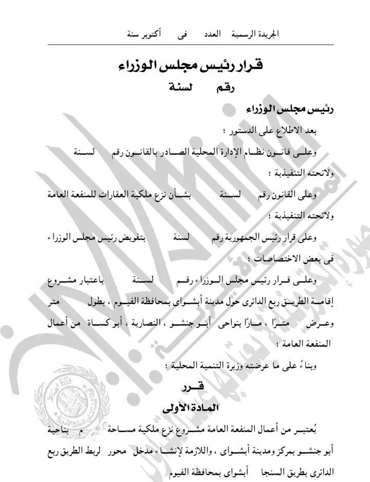 11 قرارًا جديدًا لرئيس مجلس الوزراء