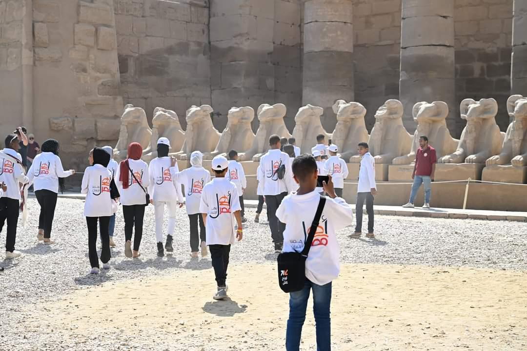 ضمن جولات مشروع "أهل مصر".. معبد الكرنك يستقبل أطفال المحافظات الحدودية